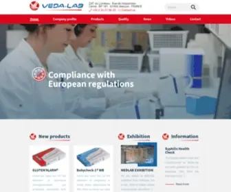 Vedalab.com(Manufacturer of in vitro diagnostic rapid tests) Screenshot