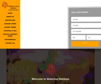 Vedantaaholidays.com(Vedantaa Holidays) Screenshot