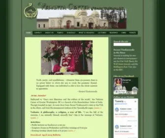 Vedantadc.org(Vedanta Center of Greater Washington) Screenshot