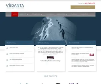 Vedantahedging.com(Vedanta Hedging) Screenshot