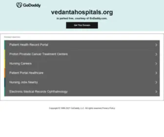 Vedantahospitals.org(Women and Children Hospital in Madhurawada) Screenshot