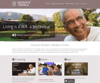 Vedantaworld.org(Vedanta World) Screenshot