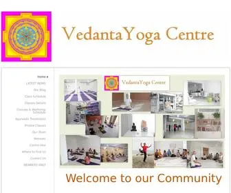 Vedantayoga.net(Vedanta Yoga Centre) Screenshot