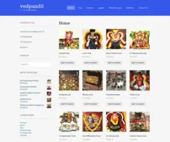 Vedapandits.com(Telugu pujari) Screenshot