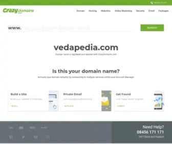 Vedapedia.com(Crazy Domains) Screenshot