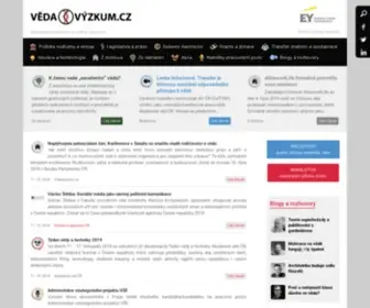 Vedavyzkum.cz(Portál Nezávislé informace o vědě a výzkumu) Screenshot