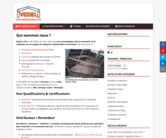 Vedelbois-Travaux.com(SARL VEDEL) Screenshot