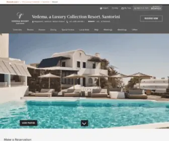 Vedema.gr(Luxury Hotels & Resorts in Santorini) Screenshot