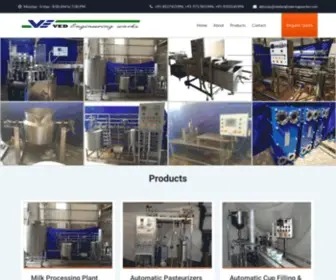 Vedengineeringworks.com(Dairy Milk Processing Plant) Screenshot