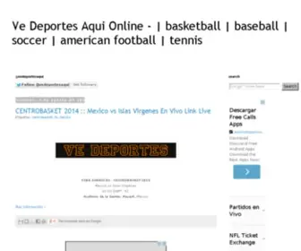 Vedeportesaqui.com(Ve Deportes Aqui) Screenshot