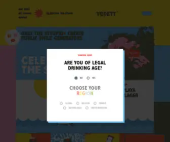 Vedett.com(Vedett, a Belgian beer brand) Screenshot