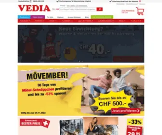 Vedia.ch(Haushalt Online Shop) Screenshot
