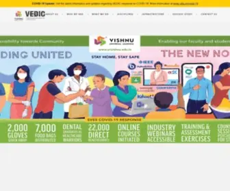 Vedic.edu.in(Vishnu Educational Development and Innovation Center) Screenshot