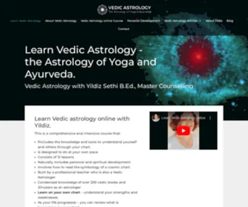 Vedicastrology.net.au(Learn Vedic Astrology) Screenshot