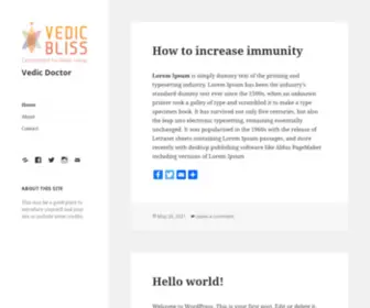 Vedicbliss.net(Vedic Doctor) Screenshot