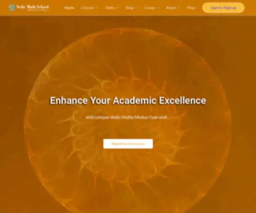 Vedicmathschool.org(Vedic Maths Learning Step by Step) Screenshot