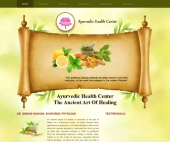 Vedictherapy.com(Ayurvedic Health Center of Tampa Bay) Screenshot