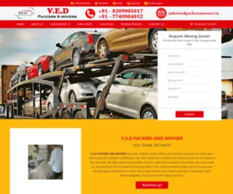 Vedpackersmovers.in(V.E.D PACKERS AND MOVERS) Screenshot