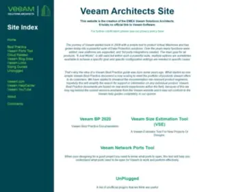 Veeam.expert(Veeam Architects Support Site) Screenshot