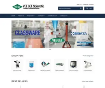 Veegee.com(VEE GEE Scientific) Screenshot