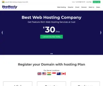 Veehosty.com(India's Best Web Hosting Company) Screenshot