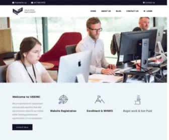 Veeinc.ca(Your Employment Resource) Screenshot