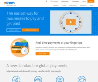 Veem.com(Home) Screenshot