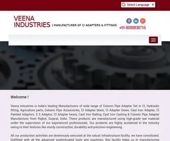 Veenaind.com(Veena Industries Manufacturer of Column pipe) Screenshot