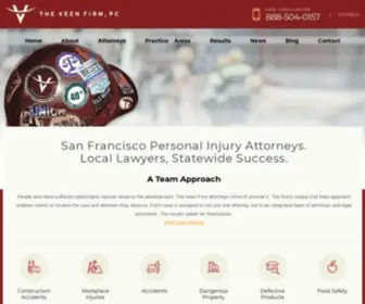 Veenfirm.com(San Francisco Construction Accidents and Workplace Injuries Attorneys) Screenshot