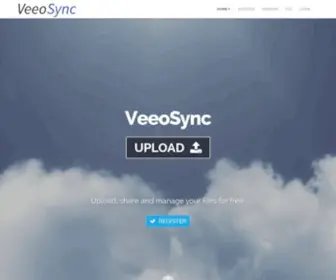 Veeosync.com(Upload Files) Screenshot