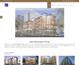 Veeragroup.com(Luxury Apartments & Villas) Screenshot