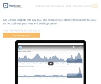 Veescore.com(Your tool to analyse YouTube trends) Screenshot