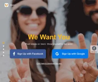 Veeuapp.com(VeeU) Screenshot