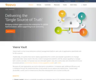 Veevavault.com(Regulatory & Advertising Claims Management Software) Screenshot