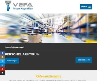 Vefa-IK.com(Her Alanda Personel Tedarik Hizmetleri) Screenshot