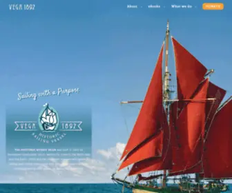 Vega1892.com(Sailing with a Purpose. The HISTORIC VESSEL VEGA built) Screenshot