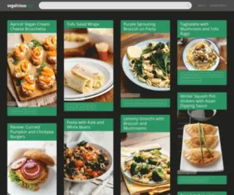 Vegalicious.org(More than 1200 healthy and authentic home made vegan recipes) Screenshot