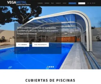 Vegametal.com(Cubiertas de piscinas) Screenshot