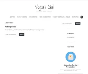 Vegan-Gal.com(Vegan Gal) Screenshot