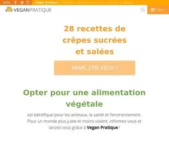 Vegan-Pratique.fr(Vegan Pratique) Screenshot