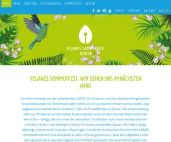 Vegan-Vegetarisches-Sommerfest.de(Veganes Sommerfest Berlin) Screenshot