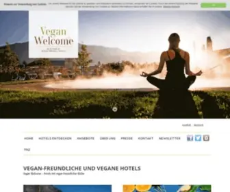 Vegan-Welcome.com(Vegetarian & vegan travel) Screenshot