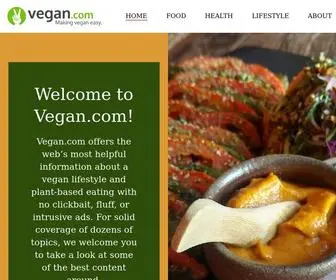 Vegan.com(Vegan Made Easy) Screenshot