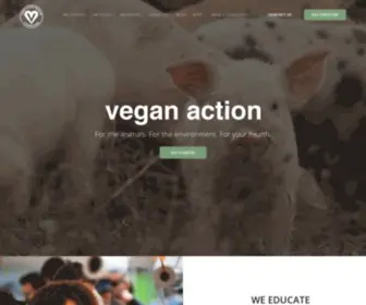 Vegan.org(Vegan Action) Screenshot