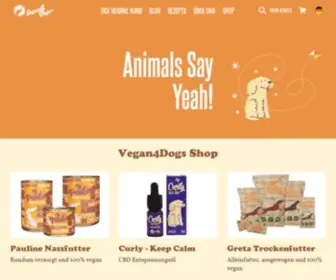 Vegan4Dogs.com(Veganes Hundefutter Greta) Screenshot