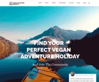 Veganadventureholidays.com(Vegan Adventure Holidays) Screenshot