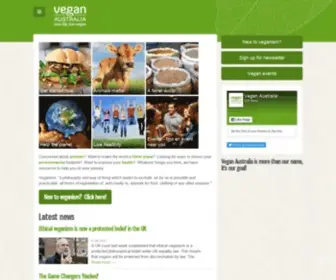 Veganaustralia.org.au(Vegan Australia) Screenshot