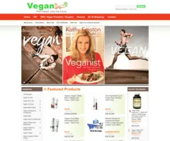 Veganba.com(Organic Vegan Cosmetics) Screenshot