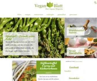 Veganblatt.com(Das Vegane Magazin) Screenshot