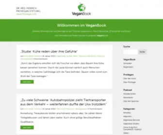Veganbook.info(Startseite) Screenshot